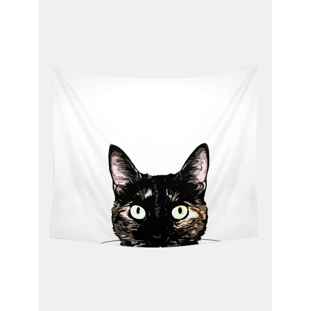 Black Cat Pattern Tapestry Art Home Decoration Living Room Bedroom Decoration