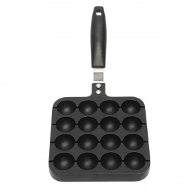 Black Home Kitchen Cooking Baking Mold Octopus Ball Maker Takoyaki Pan Plate