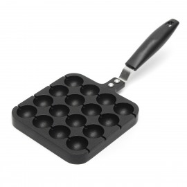 Black Home Kitchen Cooking Baking Mold Octopus Ball Maker Takoyaki Pan Plate