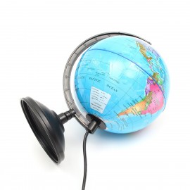 Blue Ocean World Earth Globe Map Teaching Geography Map Rotating Night Light Desktop Decor