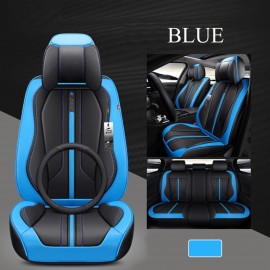 Car 5 Sits Cover Cushion Set 6D Surround Breathable Luxury Seat Protector New