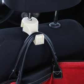 Car Seat Back Headrest Phone Holder ABS Storage Hanger Hook Bag Cloth Holder Organizer