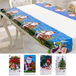 Christmas Disposable Tablecloth Festive Rectangle Oblong Table Cloth Tableware