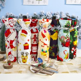 Christmas Red Wine Set Christmas Table Creative Decoration Christmas Red Wine Bottle Bag