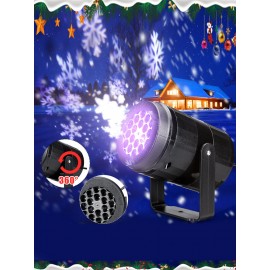 Christmas Snowflake Projector Light Lamp Rotating LED Stage Lighting Effect Party Lights