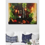 Creative Wine LED Light Painting Wall Art Living Room Home Decor