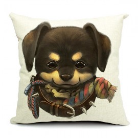 Cute Cartoon Dog Pillow Case Home Offcie Car Cushion Cover