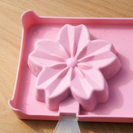 Cute Cat Claws Sakura Cherry Blossoms Shaped Popsicle Ice Cream Maker Frozen Pop Icy Ice Mold