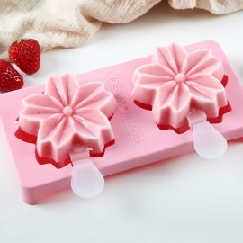 Cute Cat Claws Sakura Cherry Blossoms Shaped Popsicle Ice Cream Maker Frozen Pop Icy Ice Mold