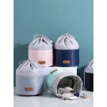 Cylinder Drawstring Cosmetic Bag Large Capacity Drawstring Storage Bag Lazy Beam Mouth Cosmetic Bag Wash Bag