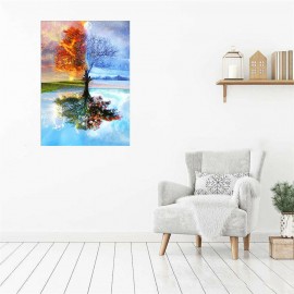 DIY Reflection Tree Diamond Painting Cross Stitch Kits Living Room Bedroom Wall Art Decoration Painting