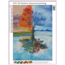 DIY Reflection Tree Diamond Painting Cross Stitch Kits Living Room Bedroom Wall Art Decoration Painting