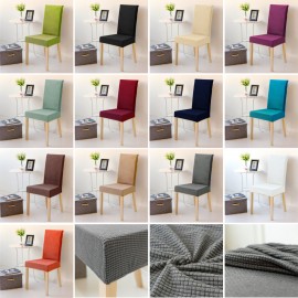 Dinning Chair Cover Thicken Spandex Polar Fleece Elastic Stretch Seat