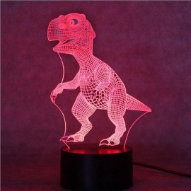 Dinosaur 3D LED illusion Night Light 7 Change Color Touch Switch Table Desk Lamp