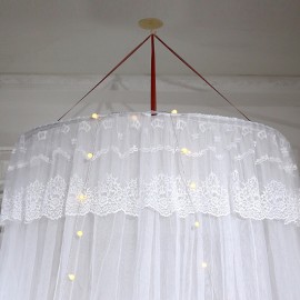 Dome Mosquit o Net Floor Hanging Ceiling Mosquit o Net Gradient Two-color Lace Mosquit o Net