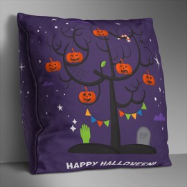 Double-sided Printed Halloween Black Friday Cushion Cover Home Sofa Soft Throw Pillowcase Art Decor