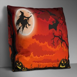 Double-sided Printed Halloween Black Friday Cushion Cover Home Sofa Soft Throw Pillowcase Art Decor