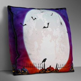 Double-sided Printed Halloween Black Friday Cushion Cover Home Sofa Soft Throw Pillowcase Art Decor