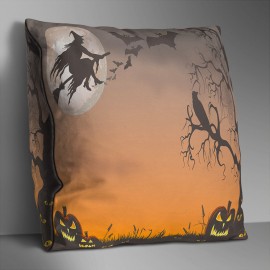 Double-sided Printed Halloween Black Friday Cushion Cover Home Sofa Soft Throw Pillowcase Art Decor