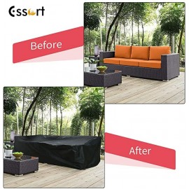 Essort Patio Furniture Covers, Extra Large Outdoor Furniture Set Covers Waterproof, Rain Snow Dust Wind-Proof, Anti-UV