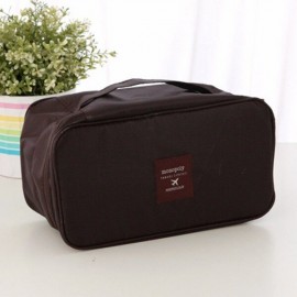 Fashion Double Layer Underwear Cosmetic Storage Bag Makeup Tool Box Multifunctional Storage Package