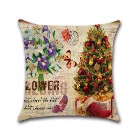 Festive Pillowcase Car Cushion Cover Linen Pillowcase Home Textile