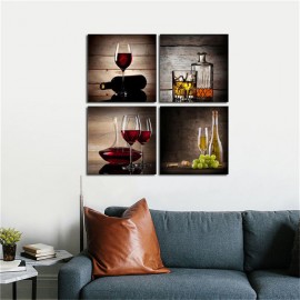 Framed Wine Abstract Canvas Painting Picture Photo Print Wall Art Home Decor