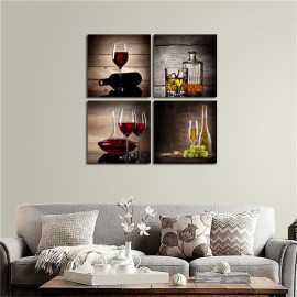 Framed Wine Abstract Canvas Painting Picture Photo Print Wall Art Home Decor