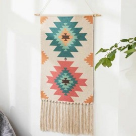 Hanging Cloth Tassel Tapestry  Hand-woven Tassel Hanging Art Tassel Tapestry