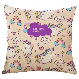 Honana 45x45cm Home Decoration Cartoon Unicorn Animal Square 12 Optional Patterns Pillow Case