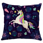 Honana 45x45cm Home Decoration Cartoon Unicorn Animal Square 12 Optional Patterns Pillow Case