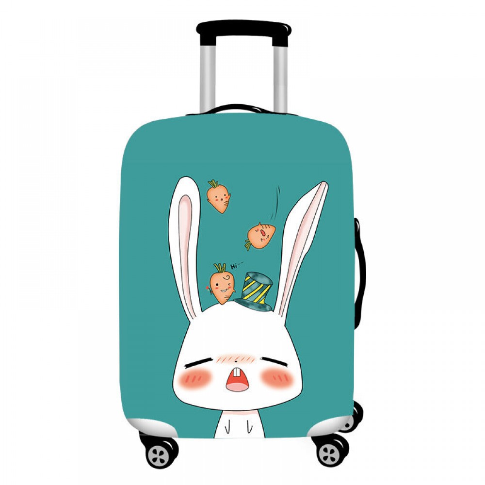 Honana Cute Cartoon Rabbit Elastic Luggage Cover Durable Suitcase Protector