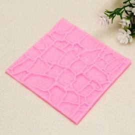 Hot 3D Imitation Tiles Silicone Fondant Mould Cake Decor Sugarcraft Mold Tools Bakeware