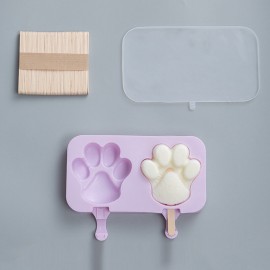 Ice Cream Ice Cream Mold Silicone Cartoon Homemade Popsicle Popsicle Mold Home Set To Send 50 Wooden Sticks