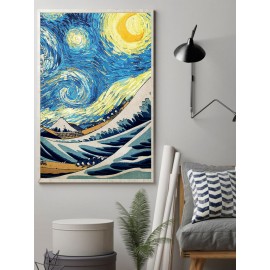 Impressionist Art Natural Landscape Pattern Canvas Painting Unframed Wall Art Canvas Living Room Home Decor