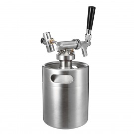 KCASA KC-BK8 4L/2L Stainless Steel 304 Beer Mini Keg Homebrew Keg Air pressure Wine Making Tools