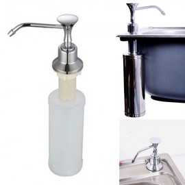 Kitchen Chrome Stainless Steel Liquid Soap Dispenser Kitchen Sink Soap Bottle