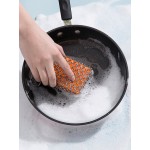 Kitchen Silicone Pot Cleaning Brush Net Square Shape Metal Stainless Steel Ring Net Brush Cleaning Tools