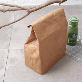 Kraft Paper Bento Bag Environmental Protection  Dupont Paper Aluminum Film Box Bag