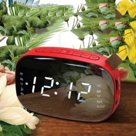 LED FM Radio Digital Alarm Clock with Sleep Timer Snooze Fuction Compact Digital Modern Desig