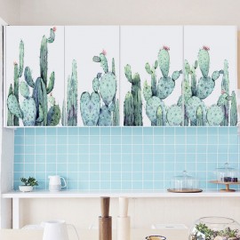 Miico 2PCS Cartoon Wall Stickers Cactus Plants Printing Sticker Children’s Room Kindergarden Decor