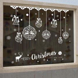 Miico XH7243 Christmas Sticker Home Decoration Sticker Window and Wall Sticker Shop Decorative Stick