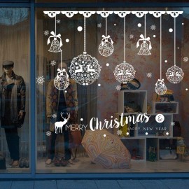 Miico XH7243 Christmas Sticker Home Decoration Sticker Window and Wall Sticker Shop Decorative Stick