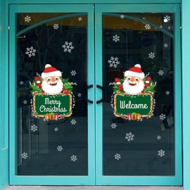 Miico XH7245 Christmas Sticker Home Decoration Sticker Window and Wall Sticker Shop Decorative Stick