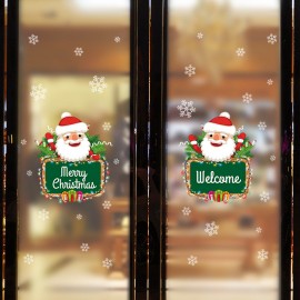 Miico XH7245 Christmas Sticker Home Decoration Sticker Window and Wall Sticker Shop Decorative Stick