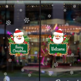 Miico XH7245 Christmas Sticker Home Decoration Sticker Window and Wall Sticker Shop Decorative Stick