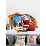 Miico XH7247 Christmas Sticker Home Decoration Sticker Window and Wall Sticker Shop Decorative Stick