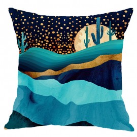 Modern Abstract Landscape Linen Cushion Cover Home Sofa Throw Pillowcases Home Decor