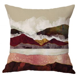 Modern Abstract Landscape Moon Linen Cushion Cover Home Sofa Throw Pillowcases Home Decor