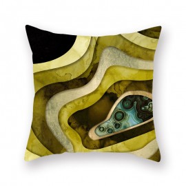 Modern Abstract Sunset Landscape Linen Cushion Cover Home Sofa Throw Pillowcases Home Decor